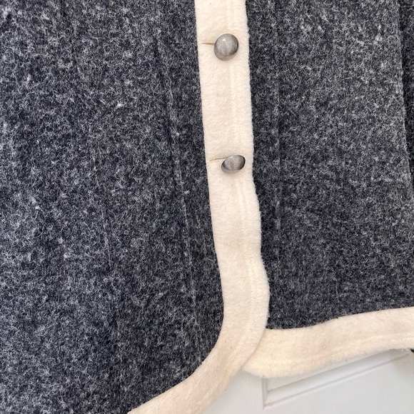 Witteveen Charcoal & Cream Trim Wool-Blend Jacket S - Picture 6 of 15